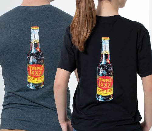 Triple XXX Root Beer Bottle Short Sleeve T-Shirt